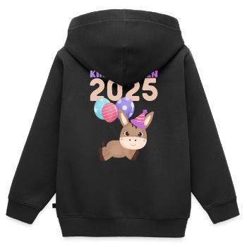 Kindergarten 2025 Kids Gift Kita 2025 Decoration - Kids Premium Organic Zip-up Hoodie - black - Back - AI Model Kid Male (0cm)