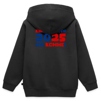 Kindergarten 2025 Kids Gift Kita 2025 Decoration - Kids Premium Organic Zip-up Hoodie - black - Back - AI Model Kid Male (0cm)