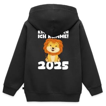 Kindergarten 2025 Kids Gift Kita 2025 Decoration - Kids Premium Organic Zip-up Hoodie - black - Back - AI Model Kid Male (0cm)
