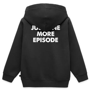 Encore un épisode - Sweat Premium à capuche zippé enfant bio - noir - Dos - AI Model Kid Male (0cm)