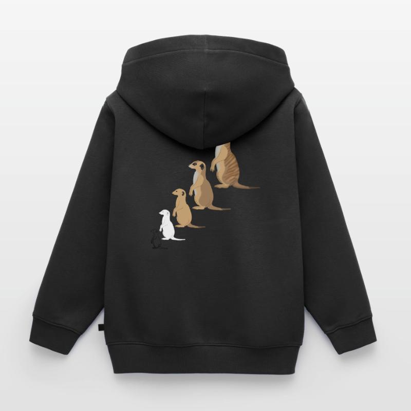 w_Erdmännchen Kinder Premium Organic Zip Hoodie
