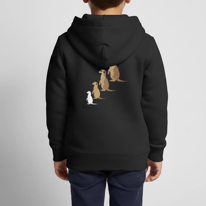 w_Erdmännchen Kinder Premium Organic Zip Hoodie