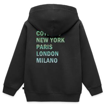 Metropole Cottbus - Kinder Premium Organic Zip Hoodie - Schwarz - Hinten - AI Model Kid Male (0cm)