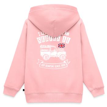 Landy Series 2 Life - Kinder Premium Organic Zip Hoodie - Rosa - Hinten - AI Model Kid Female (0cm)