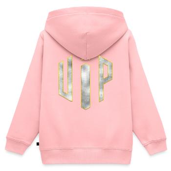 VIP One - Sweat Premium à capuche zippé enfant bio - rose - Dos - AI Model Kid Female (0cm)