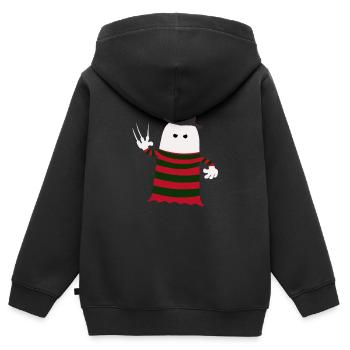 Freddy Booger - Sweat Premium à capuche zippé enfant bio - noir - Dos - AI Model Kid Male (0cm)