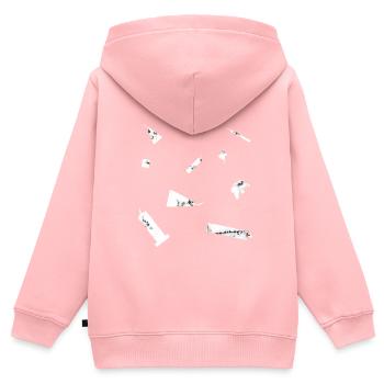 Pyro Collection - Kids Premium Organic Zip-up Hoodie - rose - Back - AI Model Kid Female (0cm)