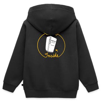 Chaos Inside - Kids Premium Organic Zip-up Hoodie - black - Back - AI Model Kid Male (0cm)