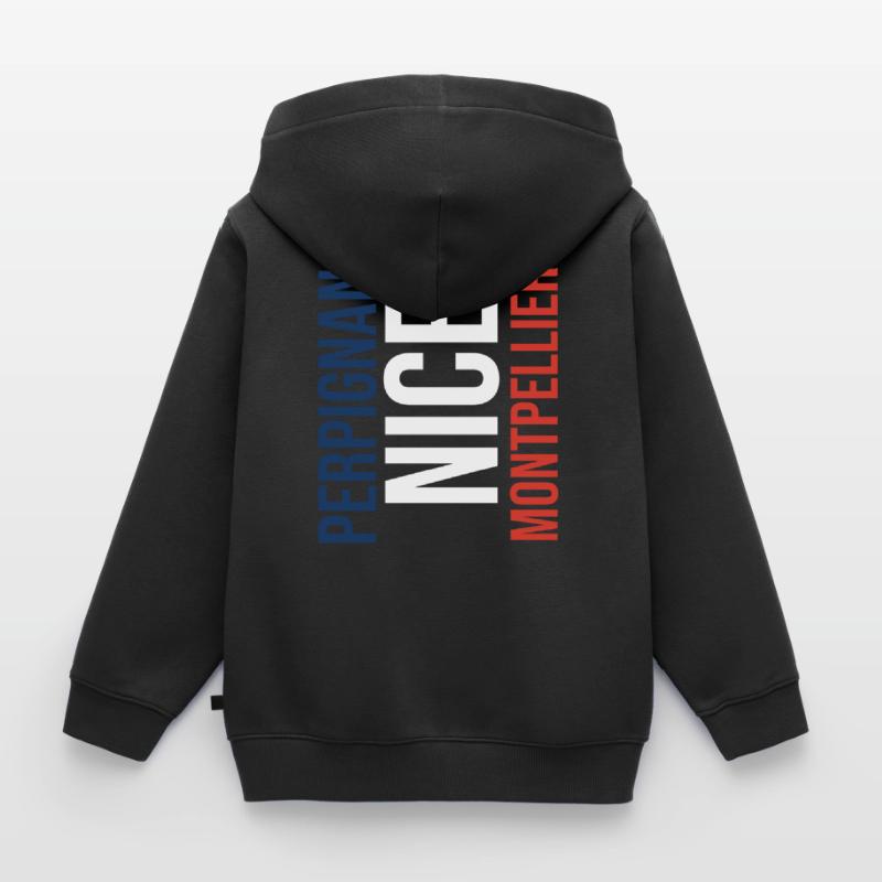Perpignan Nizza Montpellier Pullover Pulli Kinder Premium Organic Zip Hoodie
