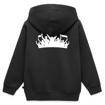 Fans Group Silhouette - Kids Premium Organic Zip-up Hoodie - black - Back - AI Model Kid Male (0cm)
