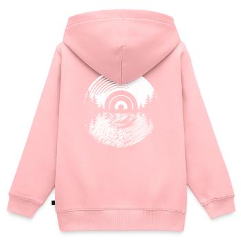 Vinyl Record Album Classic Music Player Lover - Kinder Premium Organic Zip Hoodie - Rosa - Hinten - AI Model Kid Female (0cm)