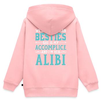 We Are More Than Besties Best Friend Friendship - Kids Premium Organic Zip-up Hoodie - rose - Back - AI Model Kid Female (0cm)