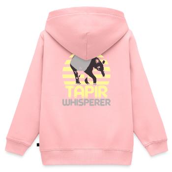 Tapirflüsterer Tier Zookeeper Tapirrific - Kinder Premium Organic Zip Hoodie - Rosa - Hinten - AI Model Kid Female (0cm)