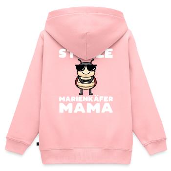 Stolze Marienkäfer Mama Insekt - Kinder Premium Organic Zip Hoodie - Rosa - Hinten - AI Model Kid Female (0cm)