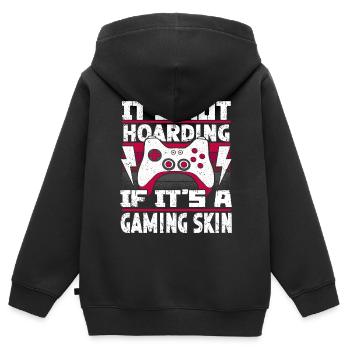 Gamer Gamer Gaming Console Video Games - Kids Premium Organic Zip-up Hoodie - black - Back - AI Model Kid Male (0cm)