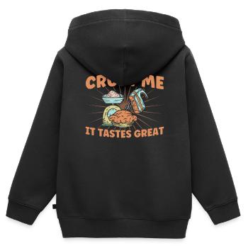 Bread Baking Gift Bakery Quote Baker - Kids Premium Organic Zip-up Hoodie - black - Back - AI Model Kid Male (0cm)