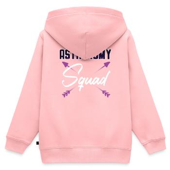 Astronomy Squad Astronomer Konstellationen - Kinder Premium Organic Zip Hoodie - Rosa - Hinten - AI Model Kid Female (0cm)