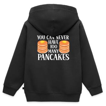 Pfannkuchen Food Lover Best Pancake Maker - Kinder Premium Organic Zip Hoodie - Schwarz - Hinten - AI Model Kid Male (0cm)