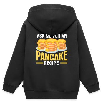 Pfannkuchen Food Lover Best Pancake Maker - Kinder Premium Organic Zip Hoodie - Schwarz - Hinten - AI Model Kid Male (0cm)