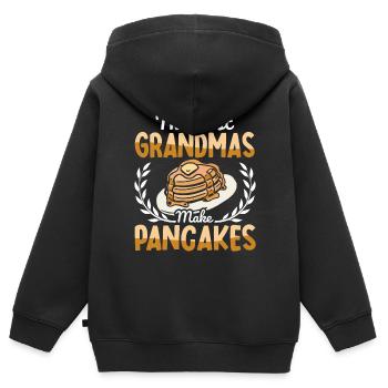Pfannkuchen Food Lover Best Pancake Maker - Kinder Premium Organic Zip Hoodie - Schwarz - Hinten - AI Model Kid Male (0cm)