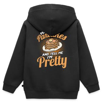 Pfannkuchen Food Lover Best Pancake Maker - Kinder Premium Organic Zip Hoodie - Schwarz - Hinten - AI Model Kid Male (0cm)