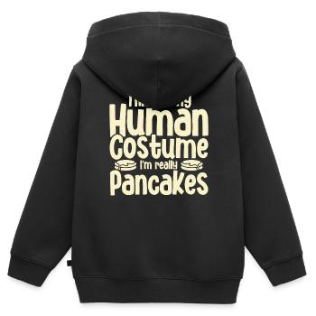 Pfannkuchen Food Lover Best Pancake Maker - Kinder Premium Organic Zip Hoodie - Schwarz - Hinten - AI Model Kid Male (0cm)