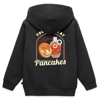 Pfannkuchen Food Lover Best Pancake Maker - Kinder Premium Organic Zip Hoodie - Schwarz - Hinten - AI Model Kid Male (0cm)