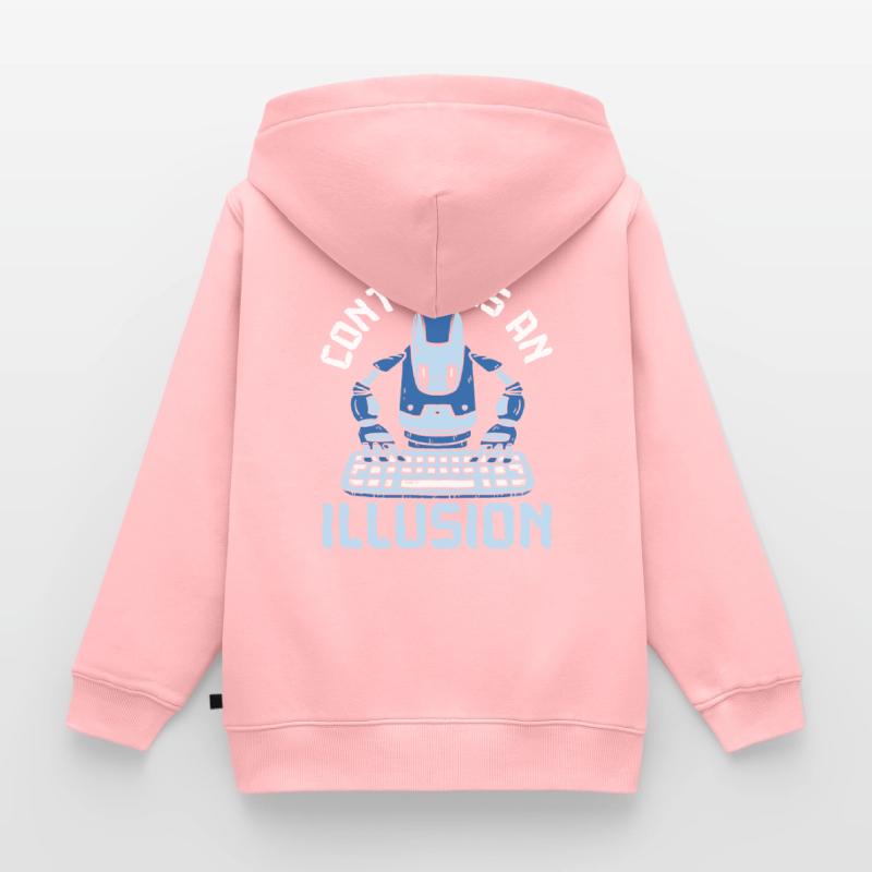 Control Is An Illusion Artificial Intelligence Kids Premium Organic Zip-up Hoodie