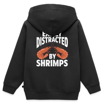Seafood lover gift seafood - Kids Premium Organic Zip-up Hoodie - black - Back - AI Model Kid Male (0cm)