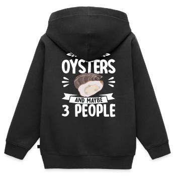 Seafood Lovers Gift Seafood - Kids Premium Organic Zip-up Hoodie - black - Back - AI Model Kid Male (0cm)