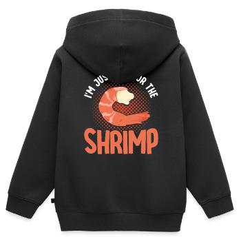 Seafood Lover Gift Seafood - Kids Premium Organic Zip-up Hoodie - black - Back - AI Model Kid Male (0cm)
