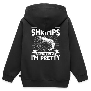 Seafood Lover Gift Seafood - Kids Premium Organic Zip-up Hoodie - black - Back - AI Model Kid Male (0cm)