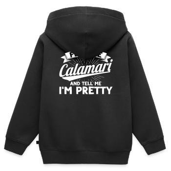 Seafood Lovers Gift Seafood - Kids Premium Organic Zip-up Hoodie - black - Back - AI Model Kid Male (0cm)
