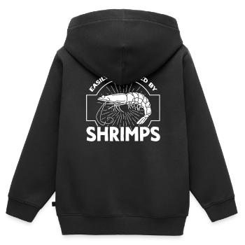 Seafood Lover Gift Seafood - Kids Premium Organic Zip-up Hoodie - black - Back - AI Model Kid Male (0cm)