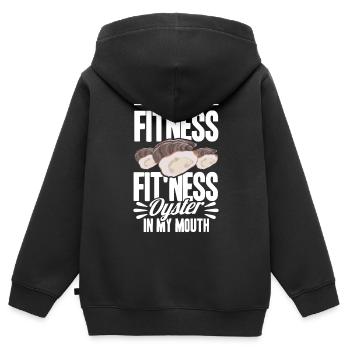 Seafood Lovers Gift Seafood - Kids Premium Organic Zip-up Hoodie - black - Back - AI Model Kid Male (0cm)