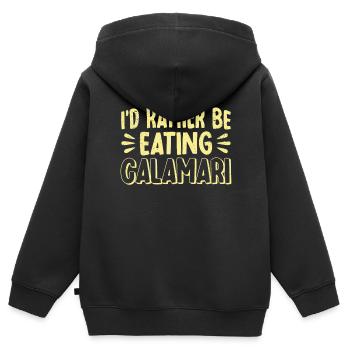 Seafood Lovers Gift Seafood - Kids Premium Organic Zip-up Hoodie - black - Back - AI Model Kid Male (0cm)