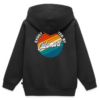Seafood Lovers Gift Seafood - Kids Premium Organic Zip-up Hoodie - black - Back - AI Model Kid Male (0cm)