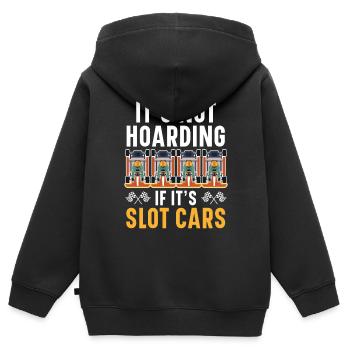 Es ist kein Horten, wenn es Slot Cars sind Slot Ra - Kinder Premium Organic Zip Hoodie - Schwarz - Hinten - AI Model Kid Male (0cm)