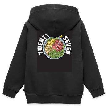 Twenty Pho Seven Vietnamesische Nudeln Asiatisches Essen - Kinder Premium Organic Zip Hoodie - Schwarz - Hinten - AI Model Kid Male (0cm)