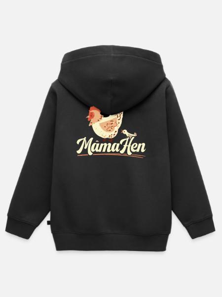 Hühnerzüchter Hühnerflüsterer Nutztier - Kinder Premium Organic Zip Hoodie - Schwarz