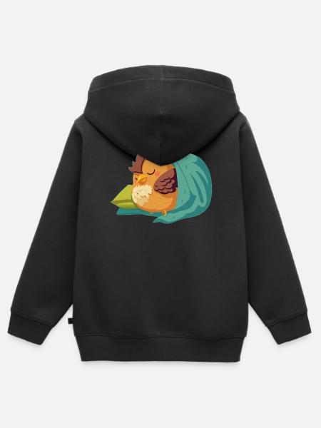 Hühnerzüchter Hühnerflüsterer Nutztier - Kinder Premium Organic Zip Hoodie - Schwarz