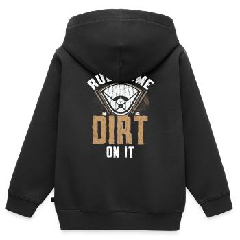 Rub Some Dirt On It Baseball Player Baseball Coach - Kids Premium Organic Zip-up Hoodie - black - Back - AI Model Kid Male (0cm)