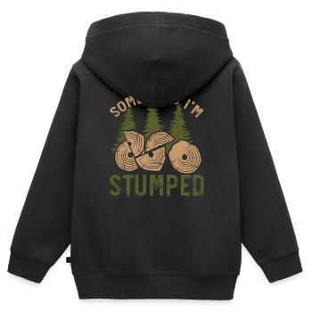 Manchmal bin ich ratlos Arboriculture Arborist - Kinder Premium Organic Zip Hoodie - Schwarz - Hinten - AI Model Kid Male (0cm)