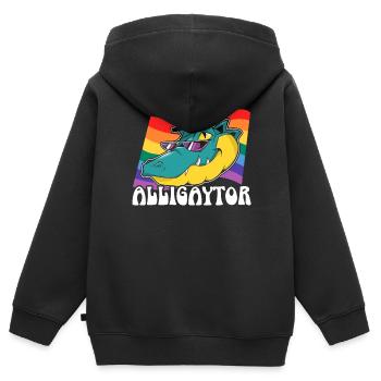 Gay Rights Rainbow Pride Month LGBTQ Gay Pride - Kinder Premium Organic Zip Hoodie - Schwarz - Hinten - AI Model Kid Male (0cm)
