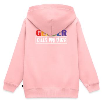 Gay Rights Rainbow Pride LGBTQ Gay Pride Parade - Kinder Premium Organic Zip Hoodie - Rosa - Hinten - AI Model Kid Female (0cm)