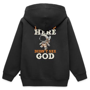 Athéisme Anti-religion Agnostique Libre Penseur Athée - Sweat Premium à capuche zippé enfant bio - noir - Dos - AI Model Kid Male (0cm)