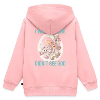 Atheismus Anti-Religion Agnostiker Freidenker Atheist - Kinder Premium Organic Zip Hoodie - Rosa - Hinten - AI Model Kid Female (0cm)