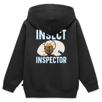 Bug Catcher Bug Expert Insect Lover Entomology - Kids Premium Organic Zip-up Hoodie - black - Back - AI Model Kid Male (0cm)