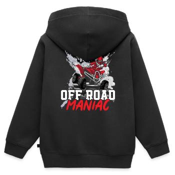 ATV Lover Quad Bike ATV Outdoor Mudding Offroading - Kinder Premium Organic Zip Hoodie - Schwarz - Hinten - AI Model Kid Male (0cm)