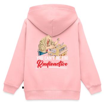 Amateurfunker Morsecode Radioaktivität - Kinder Premium Organic Zip Hoodie - Rosa - Hinten - AI Model Kid Female (0cm)